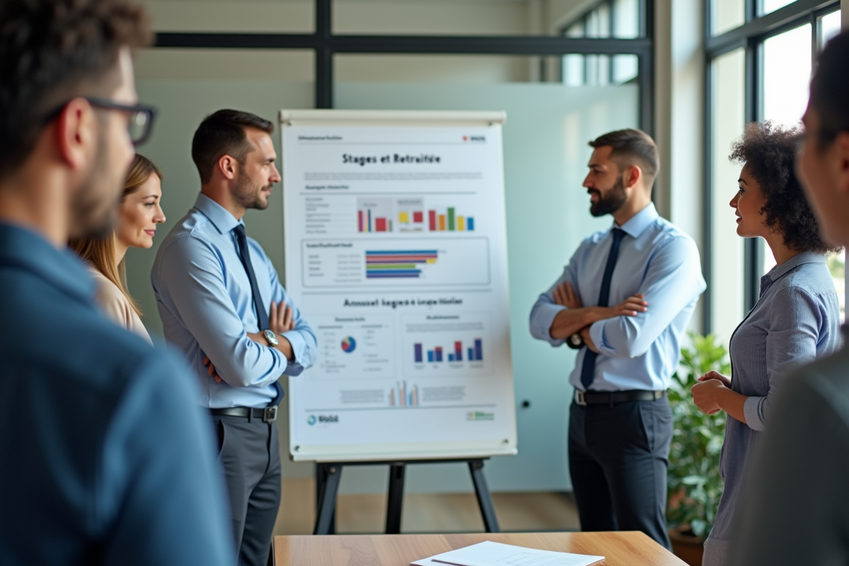 Groupe de collègues lors d